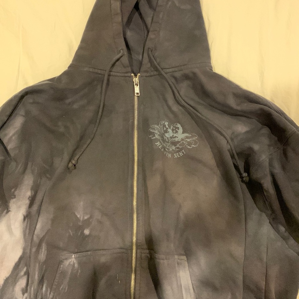 Brandy Melville Angel Zip Up Tie Dye